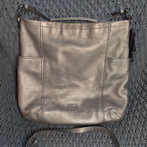 Coach Park Convertible Hobo F31323 Pewter/Silver